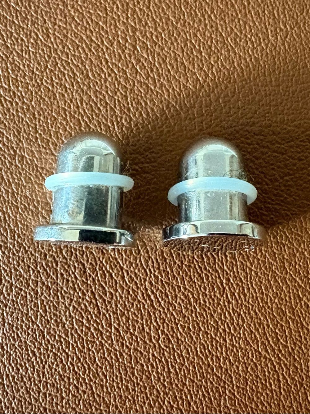 Sterling Silver Chrome Dome End Plugs 4g/5mm- Men's Jewelry Accessory